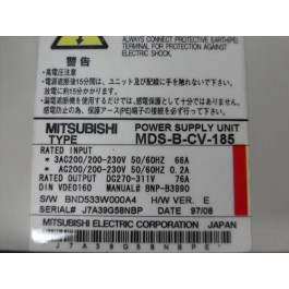 EASYCNC ONLINE SHOPPING MDS-B-CV-185 Mitsubishi power supply used