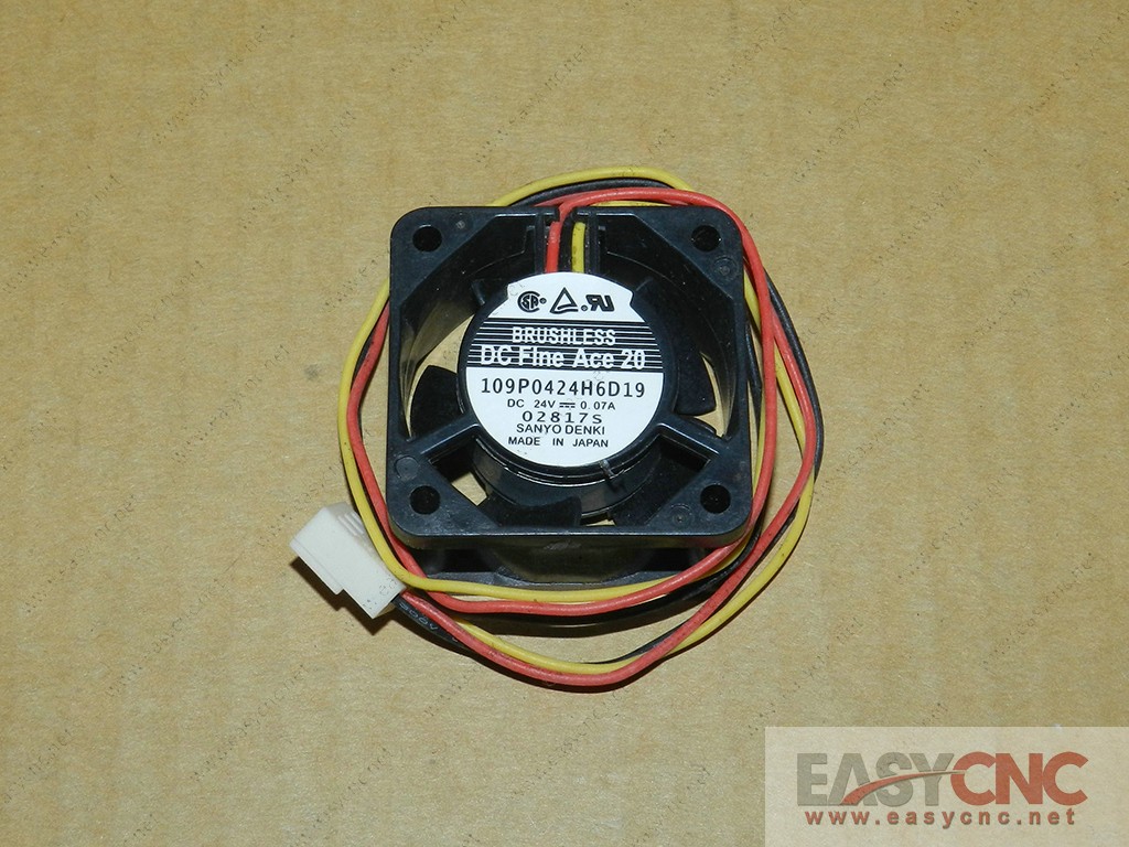 109P0424H6D19 Sanyo fan dc24V 0.07A 40*40*20mmnew and original